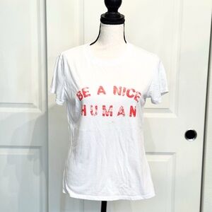 Sub_Urban Riot “Be a Nice Human" Short Sleeve Tee Shirt Top, Size XS